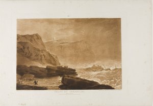 Küste von Yorkshire, Platte 24 aus Liber Studiorum von Joseph Mallord William Turner
