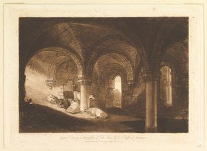Krypta der Kirkstall Abbey, Liber Studiorum, Teil VIII, Tafel 39, 11. Februar 1812