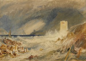 Eingang zum Hafen von Fowey, Cornwall, ca. 1827
