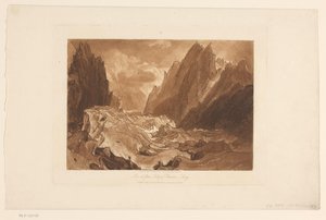 Ansicht des Gletschers Mer-de-Glace bei Mont Blanc von Joseph Mallord William Turner