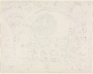 Hereford-Kathedrale, um 1793 von Joseph Mallord William Turner