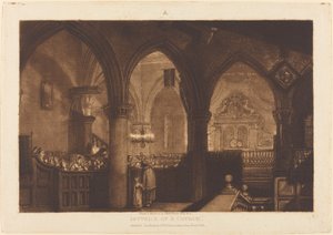 Innenraum einer Kirche von Joseph Mallord William Turner