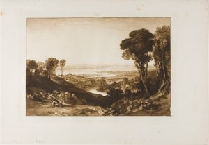 Zusammenfluss von Severn und Wye, Platte 28 aus Liber Studiorum von Joseph Mallord William Turner