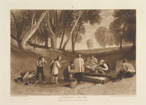 Jugendliche Streiche, Liber Studiorum, Teil V, Platte 22, 1. Januar 1811 von Joseph Mallord William Turner