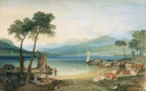 Genfersee und Mont Blanc