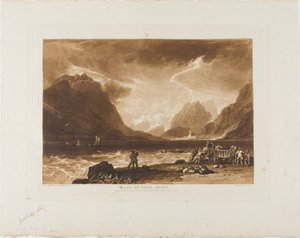 Thunersee, Platte 15 aus Liber Studiorum von Joseph Mallord William Turner