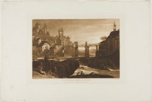 Lauffenbourgh am Rhein, Platte 31 aus Liber Studiorum von Joseph Mallord William Turner