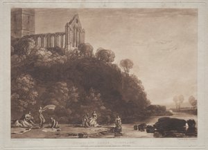 Liber Studiorum: Dumblain Abbey, Schottland von Joseph Mallord William Turner