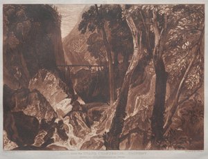 Liber Studiorum: Mühle nahe der Grande Chartreuse, Dauphiné