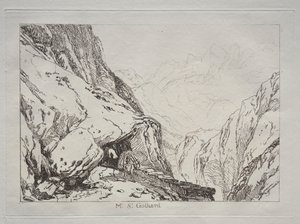 Liber Studiorum: Mt. St. Gothard von Joseph Mallord William Turner