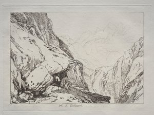 Liber Studiorum: Mt. St. Gothard von Joseph Mallord William Turner