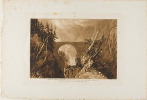 Teufelsbrücke, Platte 19 aus Liber Studiorum