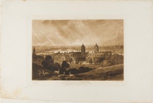 London von Greenwich, Platte 26 aus Liber Studiorum von Joseph Mallord William Turner