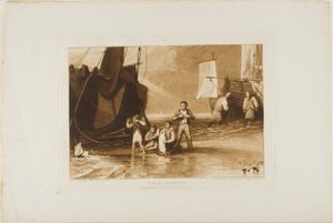 Meeresliebhaber, Tafel 29 aus Liber Studiorum von Joseph Mallord William Turner