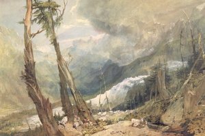 Mere de Glace, im Tal von Chamouni, Schweiz von Joseph Mallord William Turner
