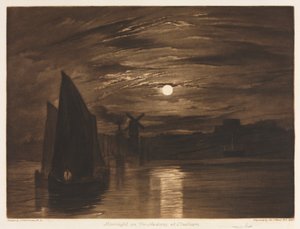 Mondlicht auf der Medway in Chatham von Joseph Mallord William Turner