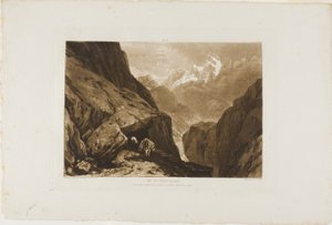 Der Sankt-Gotthard, Platte 9 aus Liber Studiorum von Joseph Mallord William Turner