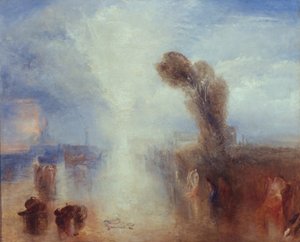 Neapolitanische Fischerinnen, die beim Baden im Mondlicht überrascht werden, ca. 1840 von Joseph Mallord William Turner