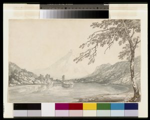 Auf der Aar zwischen Unterseen und dem Brienzersee von Joseph Mallord William Turner