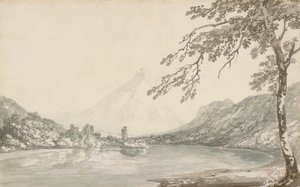 Auf der Aare zwischen Unterseen und dem Brienzersee von Joseph Mallord William Turner