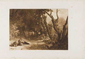 Procris und Cephalus, Platte 41 aus Liber Studiorum von Joseph Mallord William Turner
