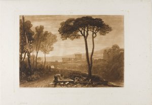 Szene in der Compagna, Platte 38 aus Liber Studiorum von Joseph Mallord William Turner