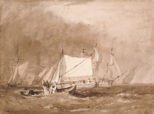 Schifffahrtsszene mit Fischern von Joseph Mallord William Turner