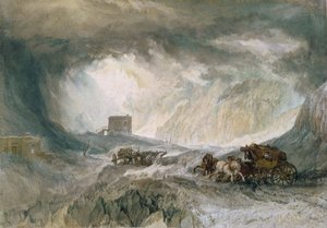 Schneesturm, Mont Cenis von Joseph Mallord William Turner
