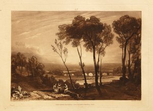 Die Brücke in mittlerer Entfernung von Joseph Mallord William Turner
