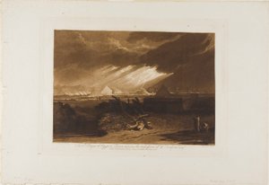 Die fünfte Plage Ägyptens, Platte 16 aus Liber Studiorum von Joseph Mallord William Turner