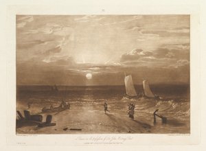 Das Mildmay-See-Stück, Liber Studiorum, Teil VIII, Platte 40 (11. Februar 1812) von Joseph Mallord William Turner