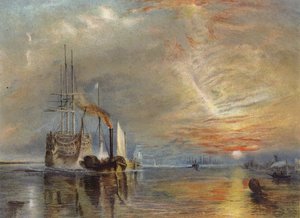 Die alte Temeraire wird zu ihrem letzten Liegeplatz geschleppt