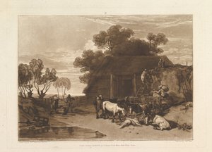 Der Strohhof Liber Studiorum, Teil II, Tafel 7, 20. Februar 1808 von Joseph Mallord William Turner