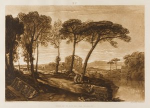 Der Tempel der Minerva Medica, Platte 23 aus Liber Studiorum von Joseph Mallord William Turner