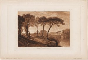 Der Tempel der Minerva Medica, Tafel 23 aus Liber Studiorum von Joseph Mallord William Turner