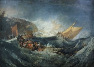Wrack eines Transportschiffs, ca. 1810