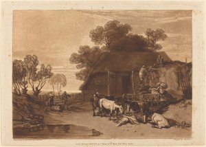 Der Strohhof von Joseph Mallord William Turner and Charles Turner