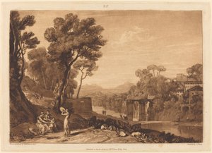 Die Frau und Tamburin von Joseph Mallord William Turner and Charles Turner