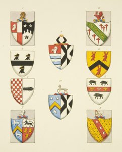 Wappen von Denkmälern in der St. Thomas-Kirche von Joseph Manning