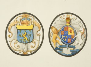 Buntglasfenster in einem der Nordfenster der St John