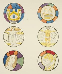 Buntglasfenster im Fenster der Weberkapelle in der Tempelkirche