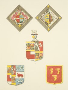 Drei Schilde und zwei Wappen in St. James