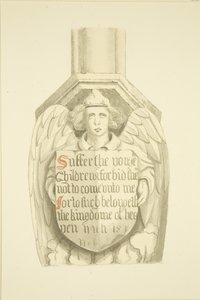 Träger gegen eine Säule im südwestlichen Winkel, nahe der Orgel von St. Mary Redcliffe