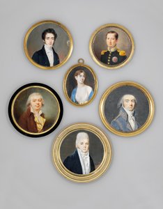 Ein junger Offizier in dunkelgrünem Mantel mit hellgrünem Kragen und goldenen Epauletten, trägt den Bruststern des Königlichen Ordens von Spanien von Joseph Marie Bouton