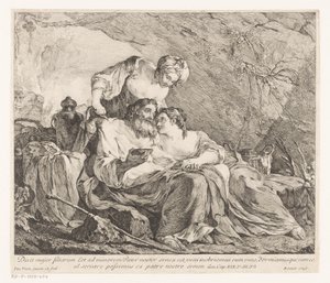 Lot und seine Töchter von Joseph Marie Vien (I)