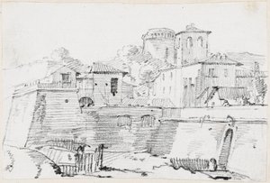 Eine befestigte Stadt in Italien von Joseph Marie Vien