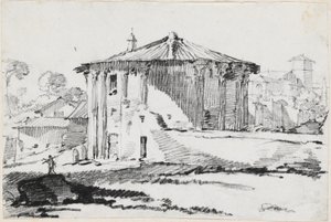 Der runde Tempel auf der Piazza Bocca della Verità, Rom