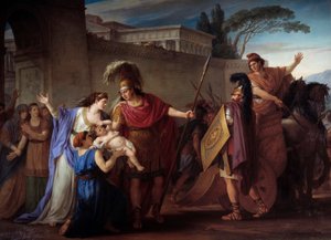 Abschied von Hector und Andromache von Joseph Marie, the Elder Vien
