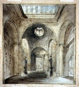 Das Vorzimmer der Skulpturengalerie von Sir Francis Chantrey in 30 Belgrave Place, entworfen von Sir John Soane (1753-1837) von Joseph Michael Gandy