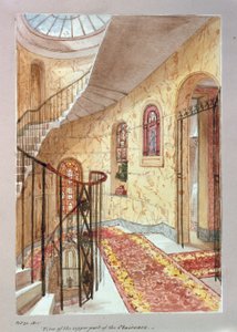 Ansicht des oberen Teils der Treppe, 1825